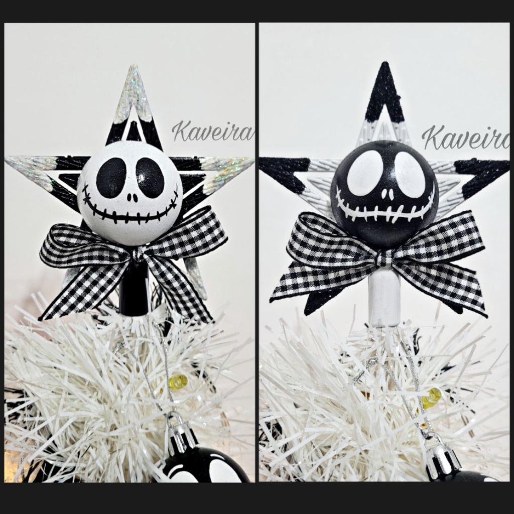 Estrela Ponteira Árvore de Natal - Jack Skellington - O Estranho Mundo de Jack