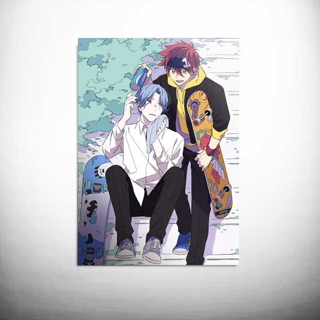 Impressão sk8 infinity canvas personagens anime plástico moderno