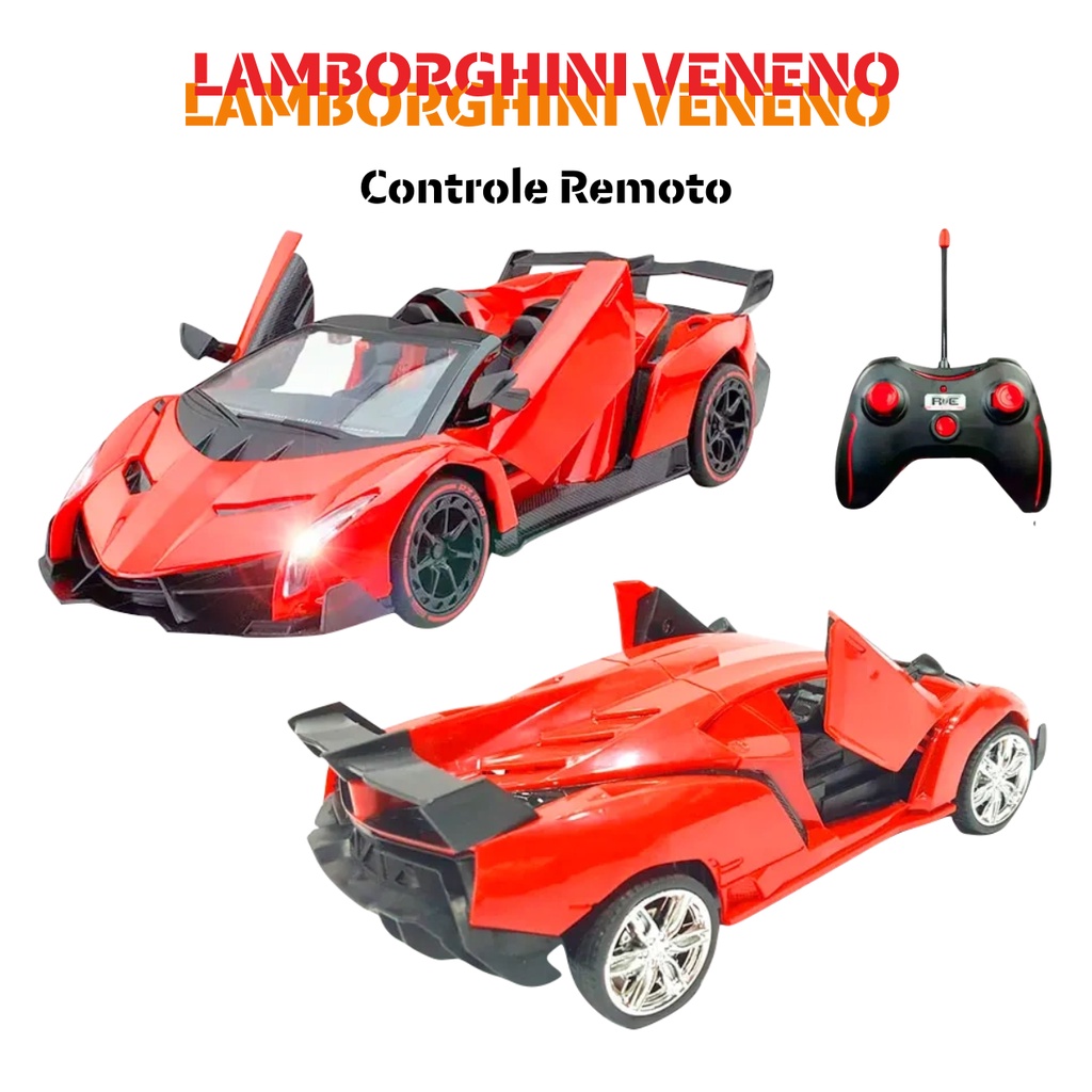 Carrinho De Controle Remoto Lamborghini Vermelho 30cm Bateria Recarregável  DMT4327 - dm Toys em Promoção na Americanas