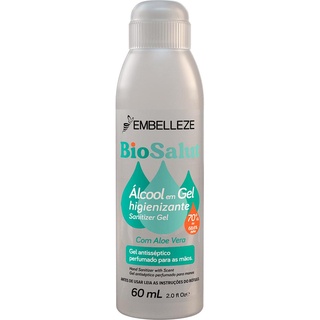 Álcool em Gel Bio Salut Higienizante Perfumado 60ml