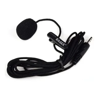 Microfone De Lapela Dagee Dg-001 Original De Nylon Com 2 Metros