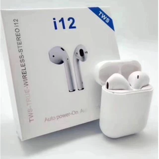 Fone Intra-Auricular Sem Fio Bluetooth i12 Tws ANJGG