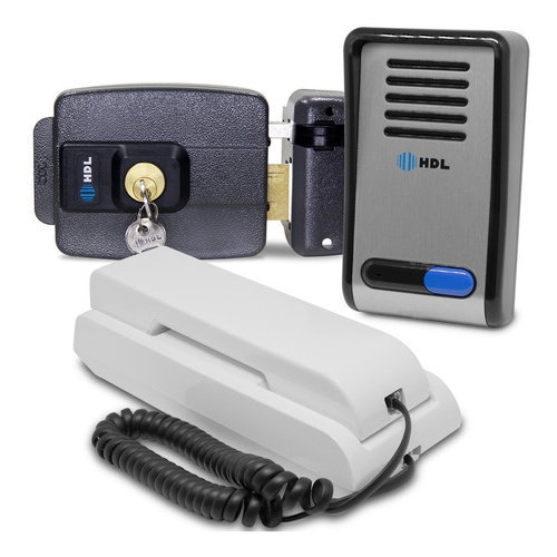 Kit Interfone Eletronico + Fechadura Portão Residencial Hdl | Shopee Brasil