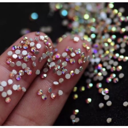 Strass Similar Swarovski Furta Cor Pacote Com 1440 Pedrinhas Decoração De Unhas