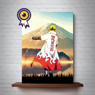 Placa Decorativa Naruto Rosto Fundo Metade Preto 15x21cm