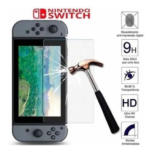 Pelicula De Vidro Temperado 9h Para Tela - Nintendo Switch 