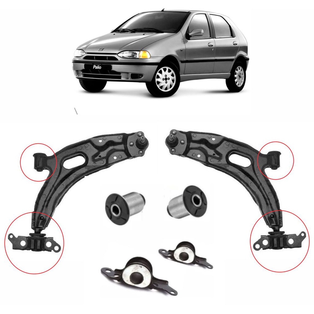 Buchas da Bandeja Dianteiros Palio 98: Onde Comprar | BuscaProdutos