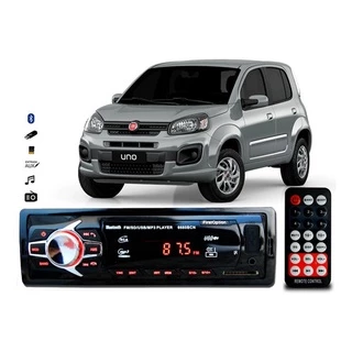 Aparelho De Som Mp3 Fiat Uno Novo Bluetooth Pendrive Rádio