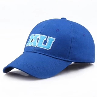 Novo Boné De Beisebol Monstros Universidade Sullivan Sulley Mike MU Carta Bordado Azul Chapéu De Sol