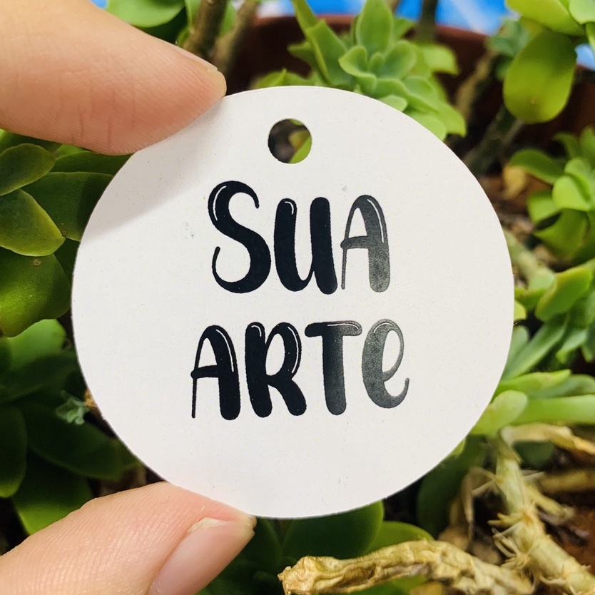 115 Tags Personalizadas Redonda 5x5 cm - Recorte Eletrônico