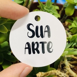 115 Tags Personalizadas Redonda 5x5 cm - Recorte Eletrônico