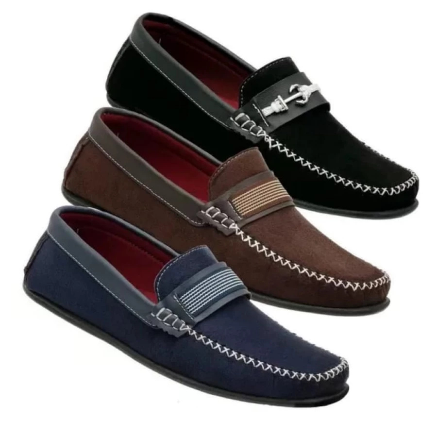Dê uma olhada em Mocassim KIT 3 Pares Sapatilha Masculina Camurcinha