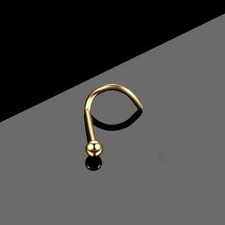 Piercing de nariz Bolinha Dourado aço cirúrgico