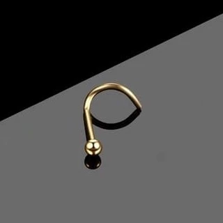 Piercing de nariz Bolinha Dourado aço cirúrgico
