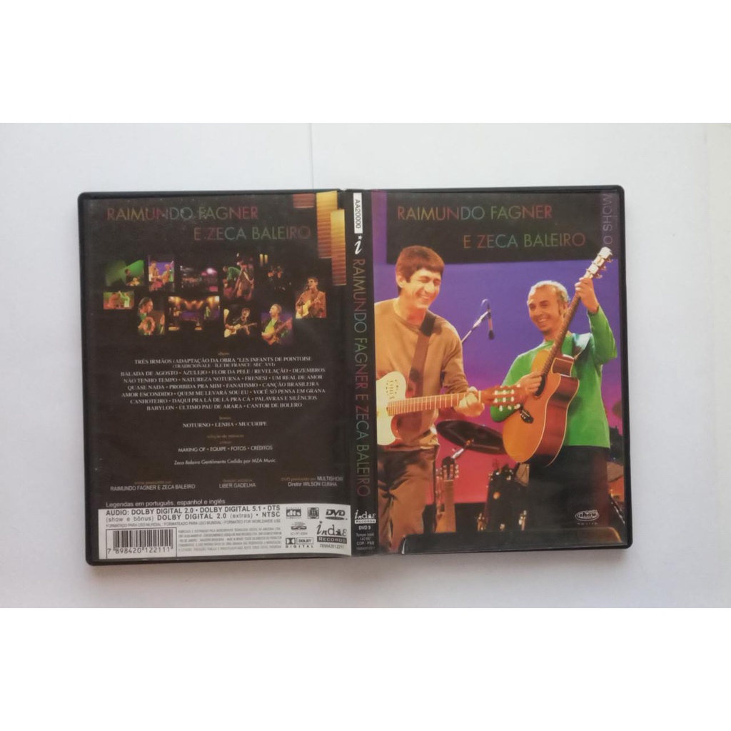DVD Raimundo Fagner e Zeca Baleiro O Show | Shopee Brasil
