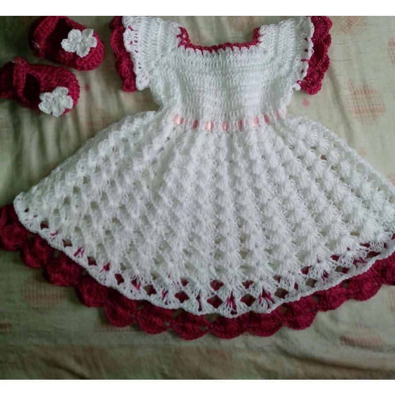 Vestido de hot sale croche rn