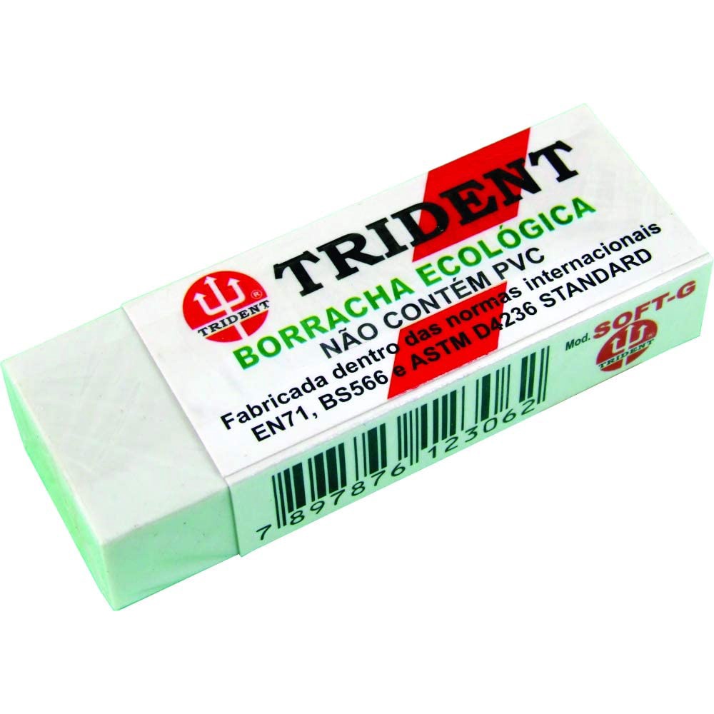 Borracha ecológica TRIDENT soft grande | Shopee Brasil