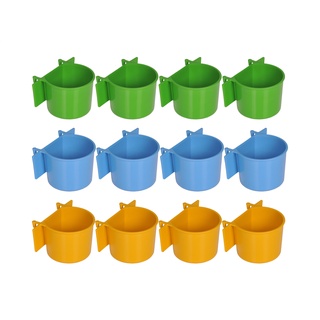 Caneca Plastica P/ Pássaro C/aba C/gancho 100ml - 12 Un