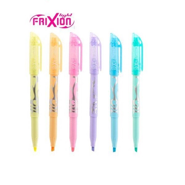 PILOT - Lot de 6 Frixion Light - Surligneurs effaçables aux couleurs
