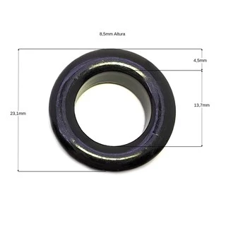Nucleo Ferrite Toroidal 23 X 14 X 8 Mm Ip12r Kit = 05 Peças