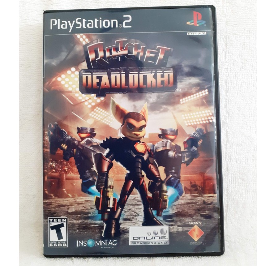 RATCHET DEADLOCKED JOGO REPRÔ PARA PLAYSTATION 2