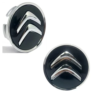 Calotinha Tampa CUBO DE RODA Roda Citroen 58mm C3 C4 C5 Ds3 Ds4 Preto 01 unidade