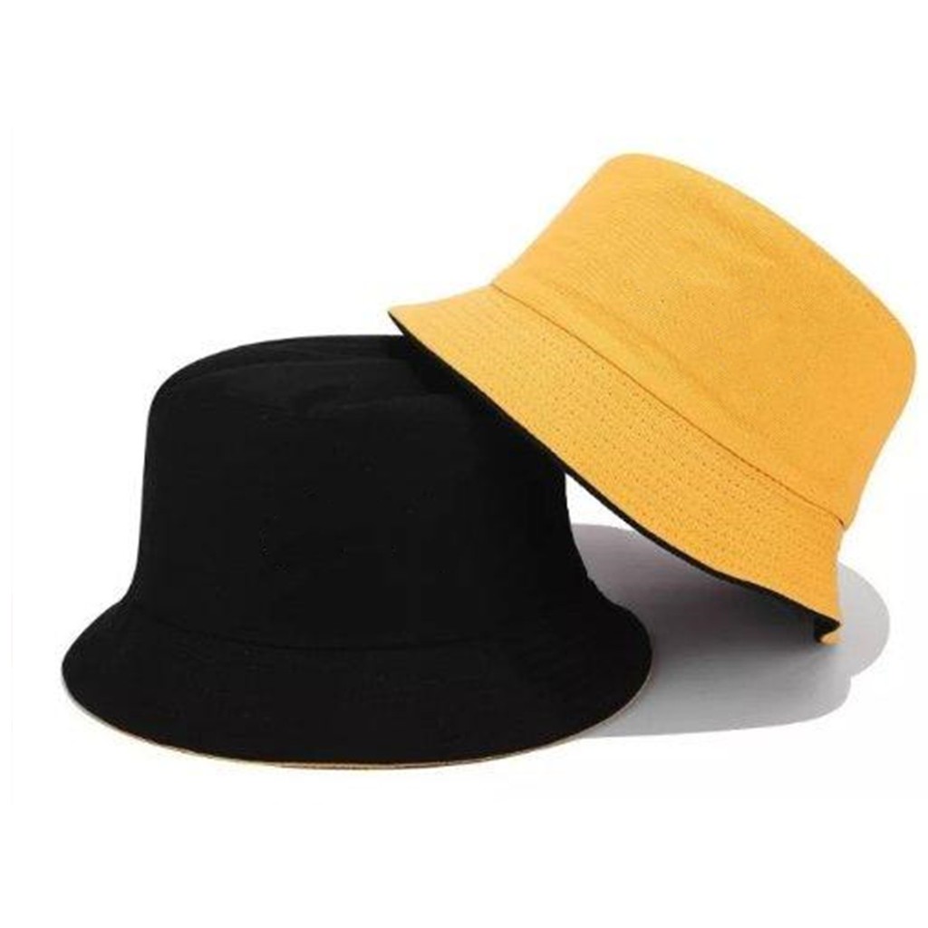 Chapéu Bucket Balde Dupla Face Liso Customização Logo Estamp | Shopee ...