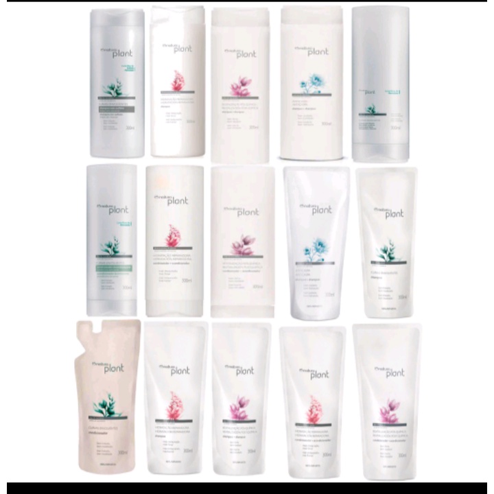 Shampoos e condicionadores Natura Plant e refils anticaspa