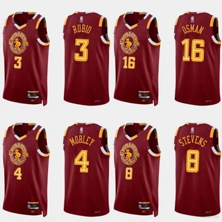 Nova Camisa Da Nba Cleveland Cavaliers Rubio Osman Stevens Mobley De Basquete Colete Esportivo City Edition Plus size a