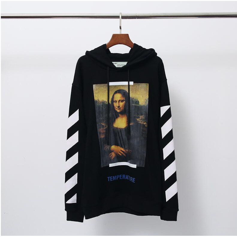 Moletom off cheap white monalisa