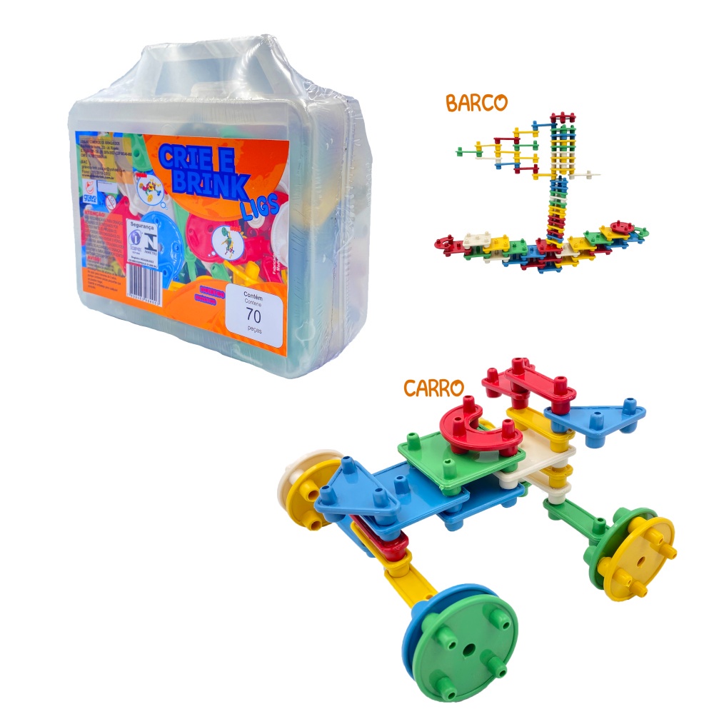 Brinquedo De Montar Pecinhas Educativo Plokt 200 Peças Color - Brinquedos  Infantil Criativo PakiToys em Promoção na Americanas