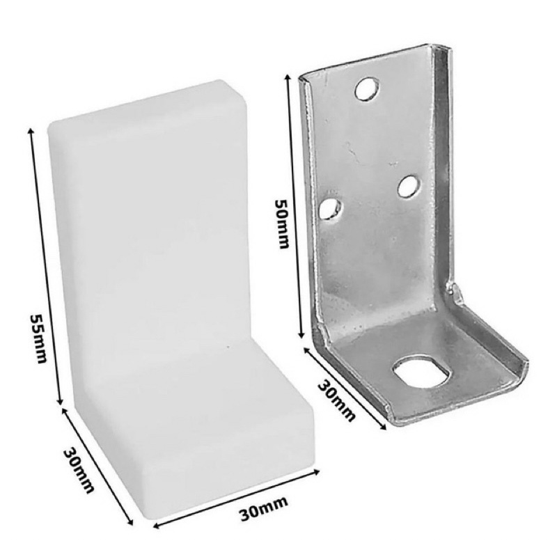 Cantoneira L C/20 unidades com Capa Reforçada Branca Armários Móveis mdf