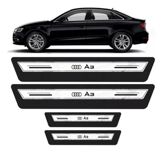Soleira Porta Premium Audi A3 Sedan 2014 2015 Á 2018 -branco