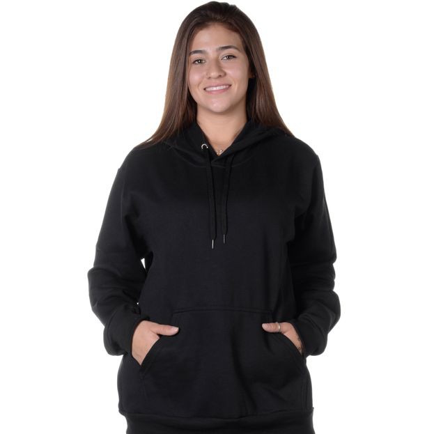 Blusa Moletom Unissex Canguru Com Capuz Inverno.