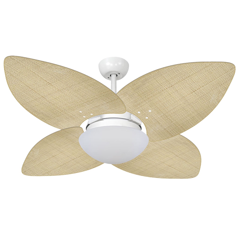 Ventilador de Teto Volare Dunamis Vidro Palha Natural 220V