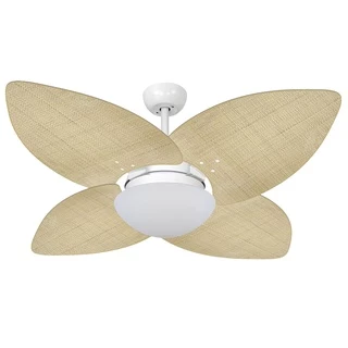 Ventilador de Teto Volare Dunamis Vidro Palha Natural 220V