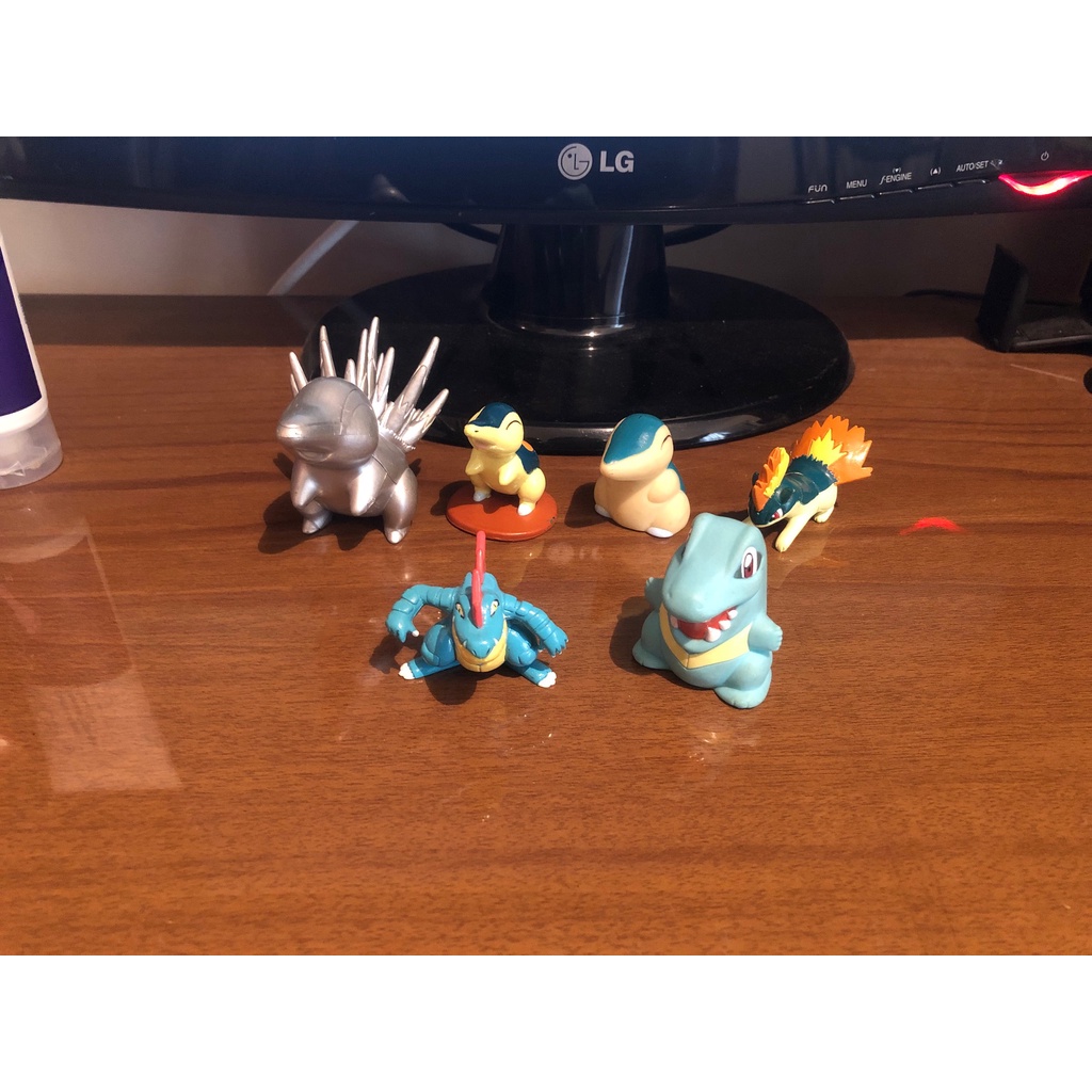 Bonecos Pokemon - Cyndaquil, Quilava, Typhlosion, Totodile - Johto