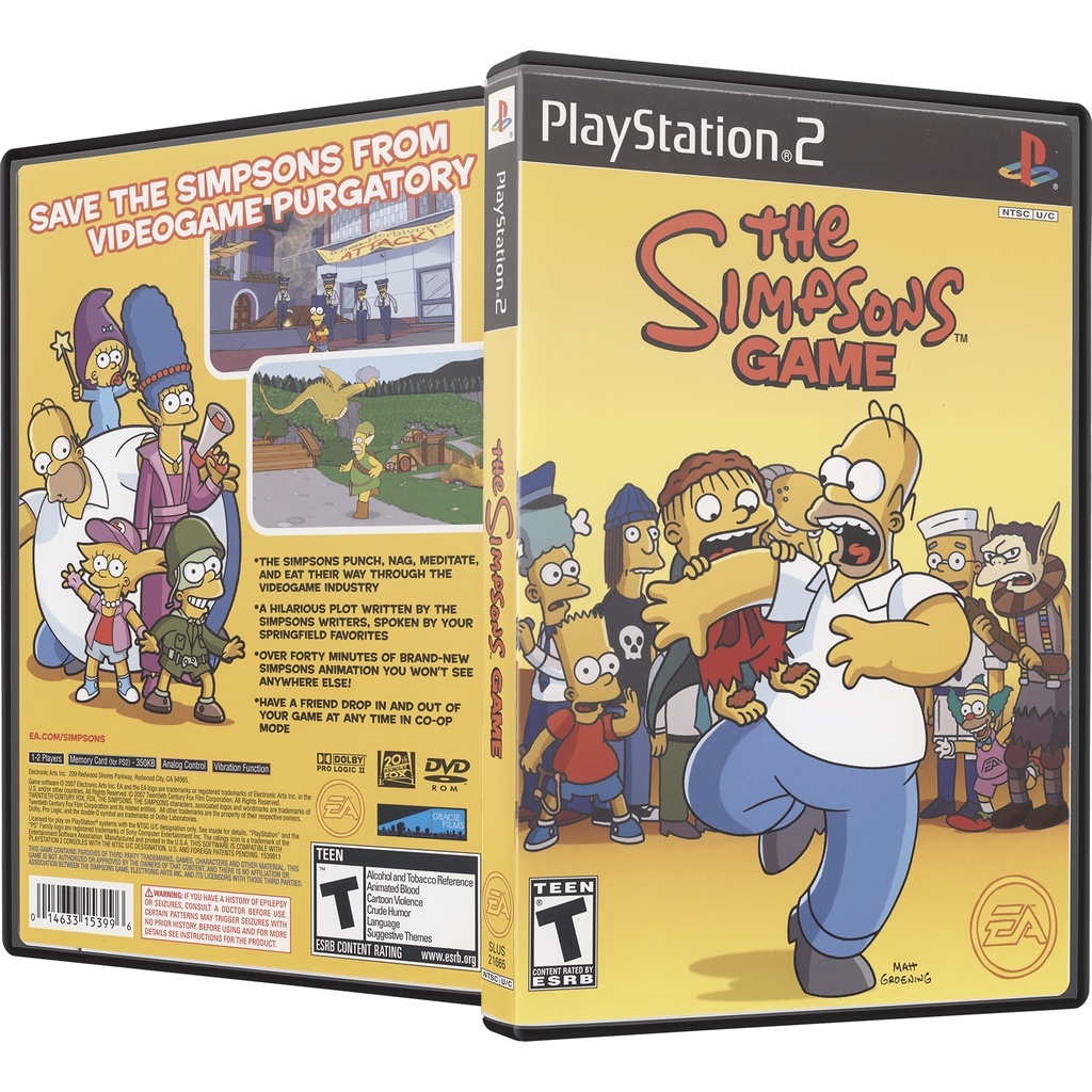 Simpsons Game (USA) para ps2 | Shopee Brasil
