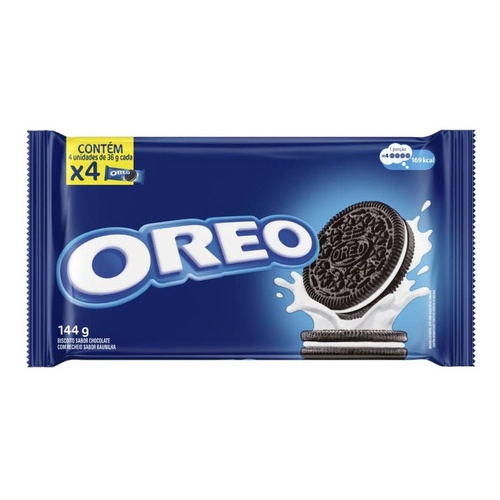 Biscoito Oreo Recheado Com Baunilha Original Pacote 144g | Shopee Brasil