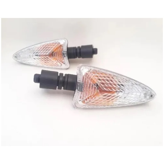 Par Pisca Seta Transparente Moto Bmw G310 Gs G310r Traseiro