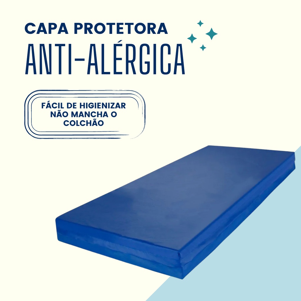 Capa Para Colchão Anti Alérgica Impermeável Cama Solteiro SUPER ...
