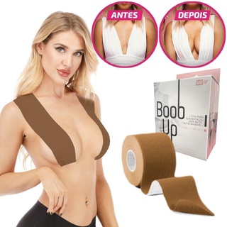 Sutiã Adesivo Levanta Peito Seios A Prova d'Agua Resistente ao Suor Fita  Boob Up Invisível MB Fit 3D