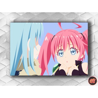 Quadro decorativo Tensei Shitara Slime Personagens