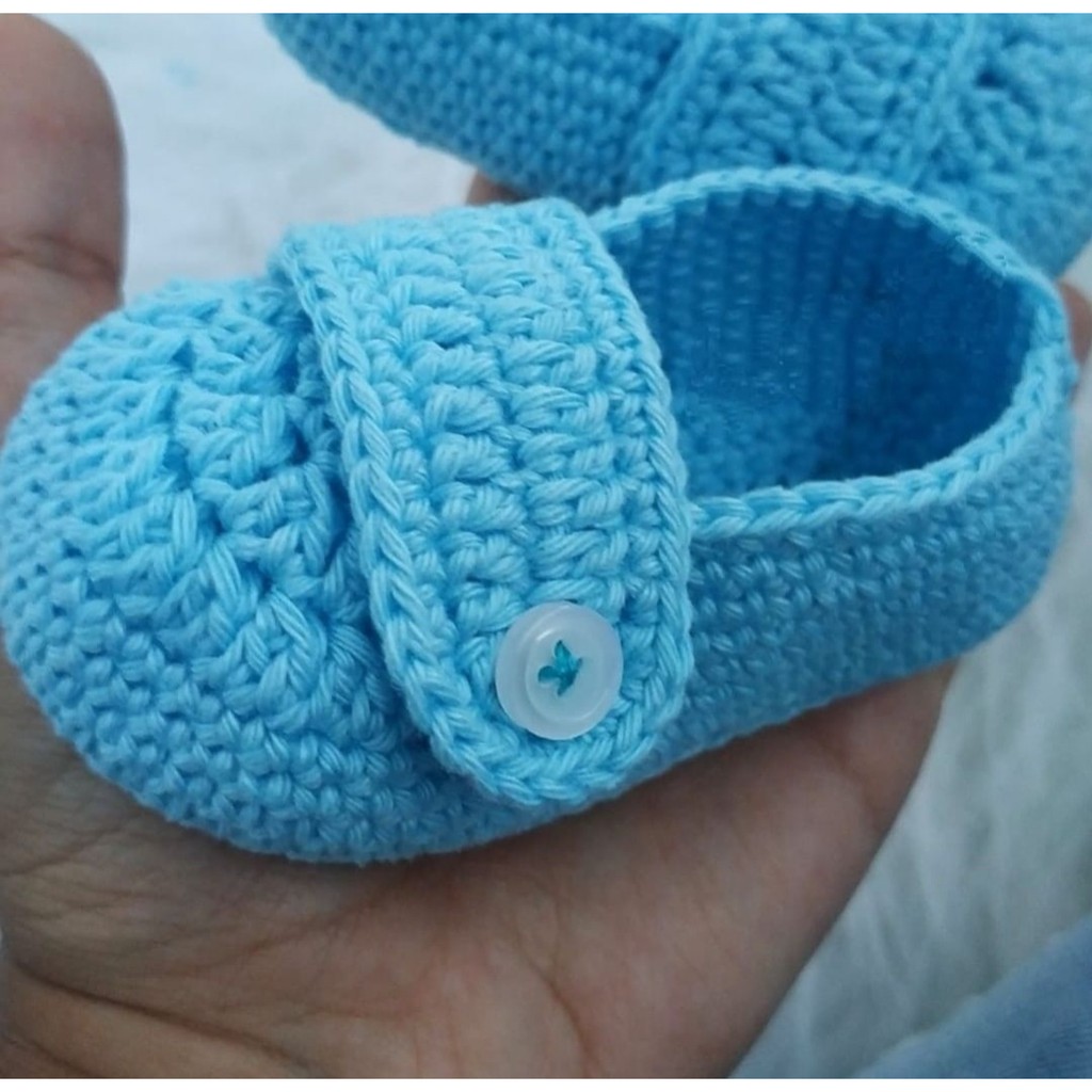 Sapatinho de bebe masculino 2024 croche