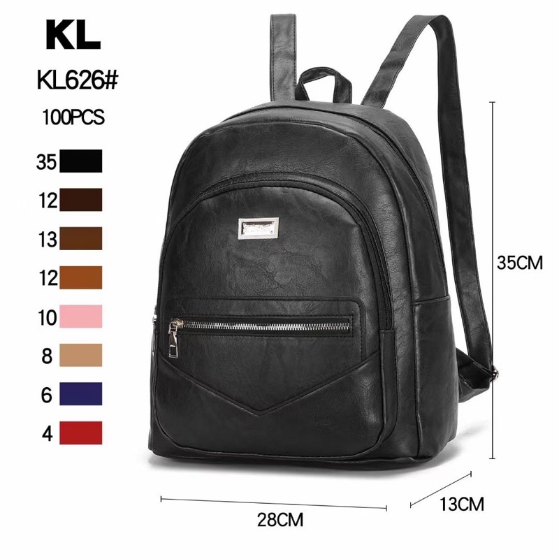 Bolsa De Mochila Feminina Média De Costas Em Couro Sintético