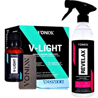 Kit V-light Vitrificador Farois 20ml + Revelax 500ml Vonixx