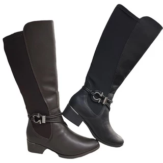 Botas fashion comfortflex cano longo