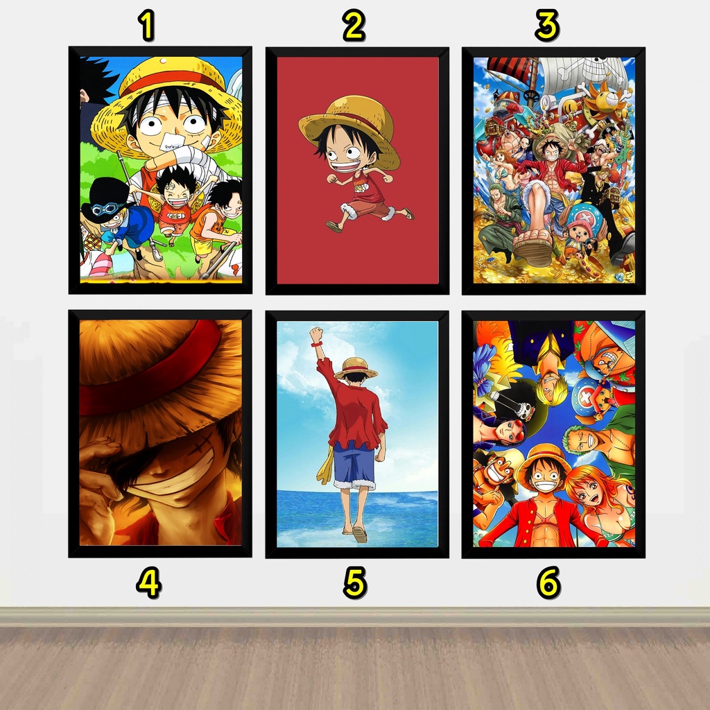 Quadro Decorativo Poster One Piece Anime Pirata