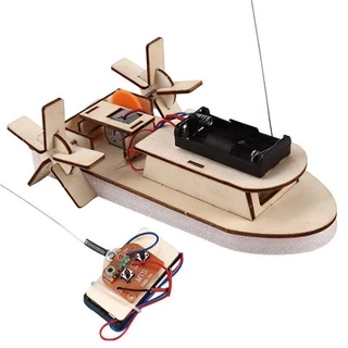 DIY Kit De Controle Remoto De Barcos De Rodas Experiência Eletrônica STEM School Kids Educational Toys Technology Construção