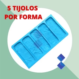 Gesso 3d Forma 100% Silicone Tijolinho Brick Rústico